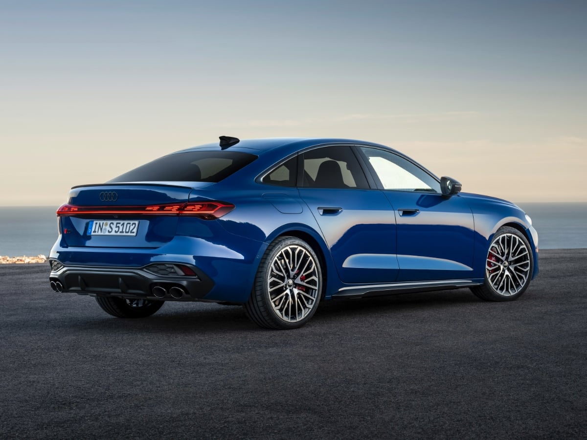 2025 Audi S5 Blue Rear Quarter View