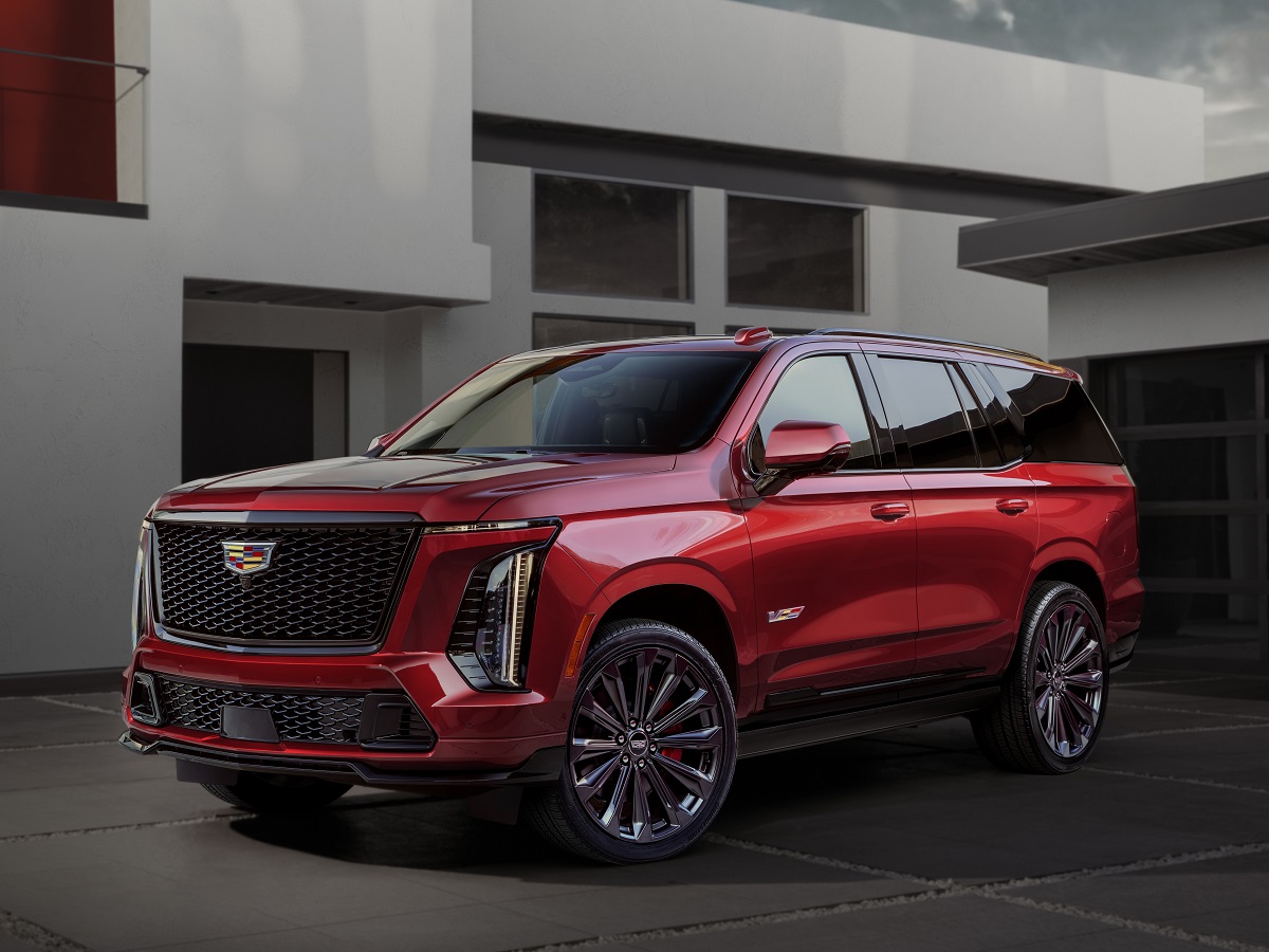 2025 Cadillac Escalade-V Red Front Quarter View