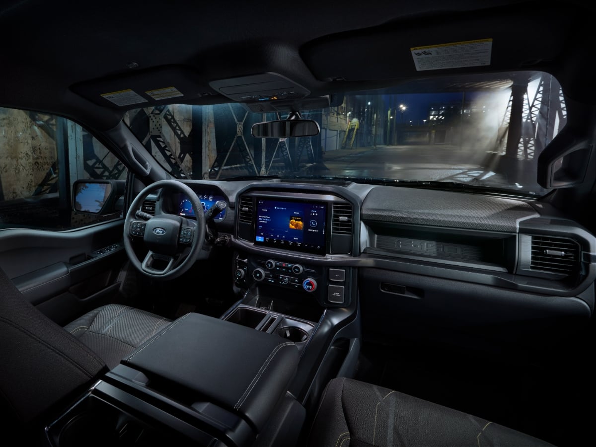 2025 Ford F-150 Lobo Black Interior Dashboard