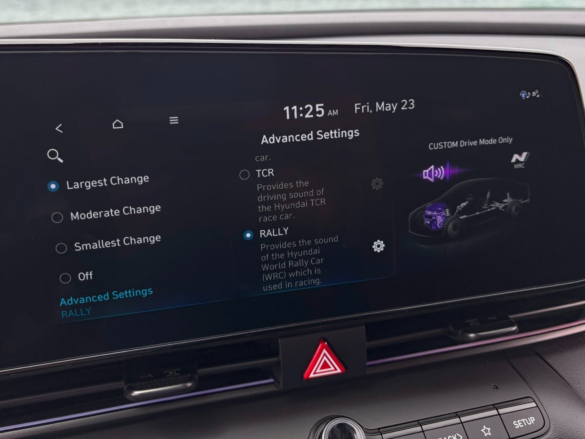 2025 Hyundai Elantra N Engine Sound Selector