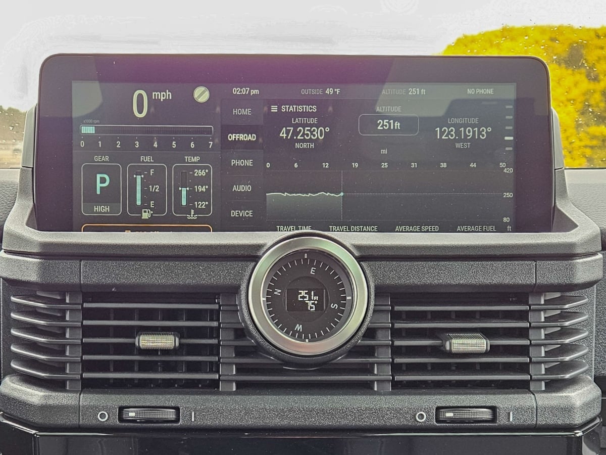 2025 Ineos Grenadier Station Wagon Fieldmaster Infotainment System