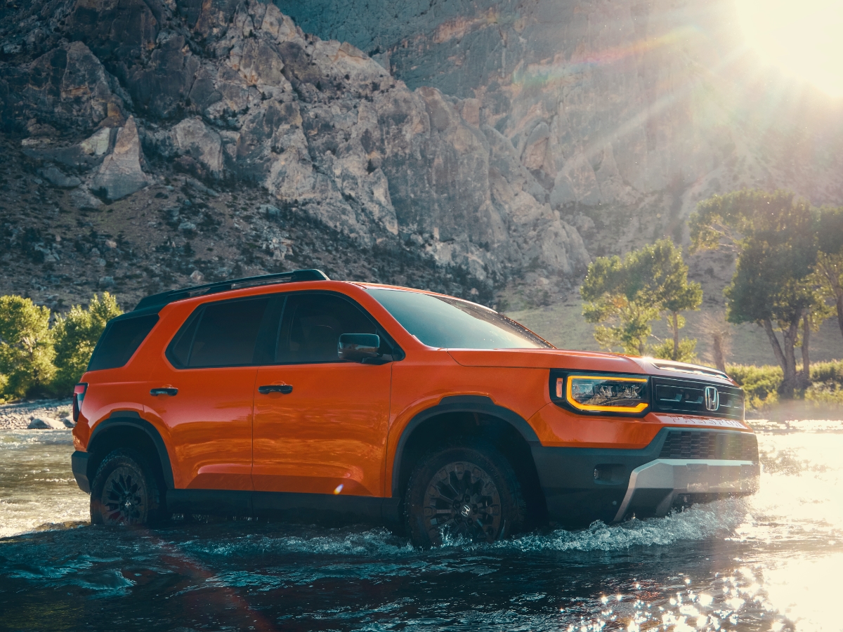 2026 Honda Passport TrailSport Orange Fording Water