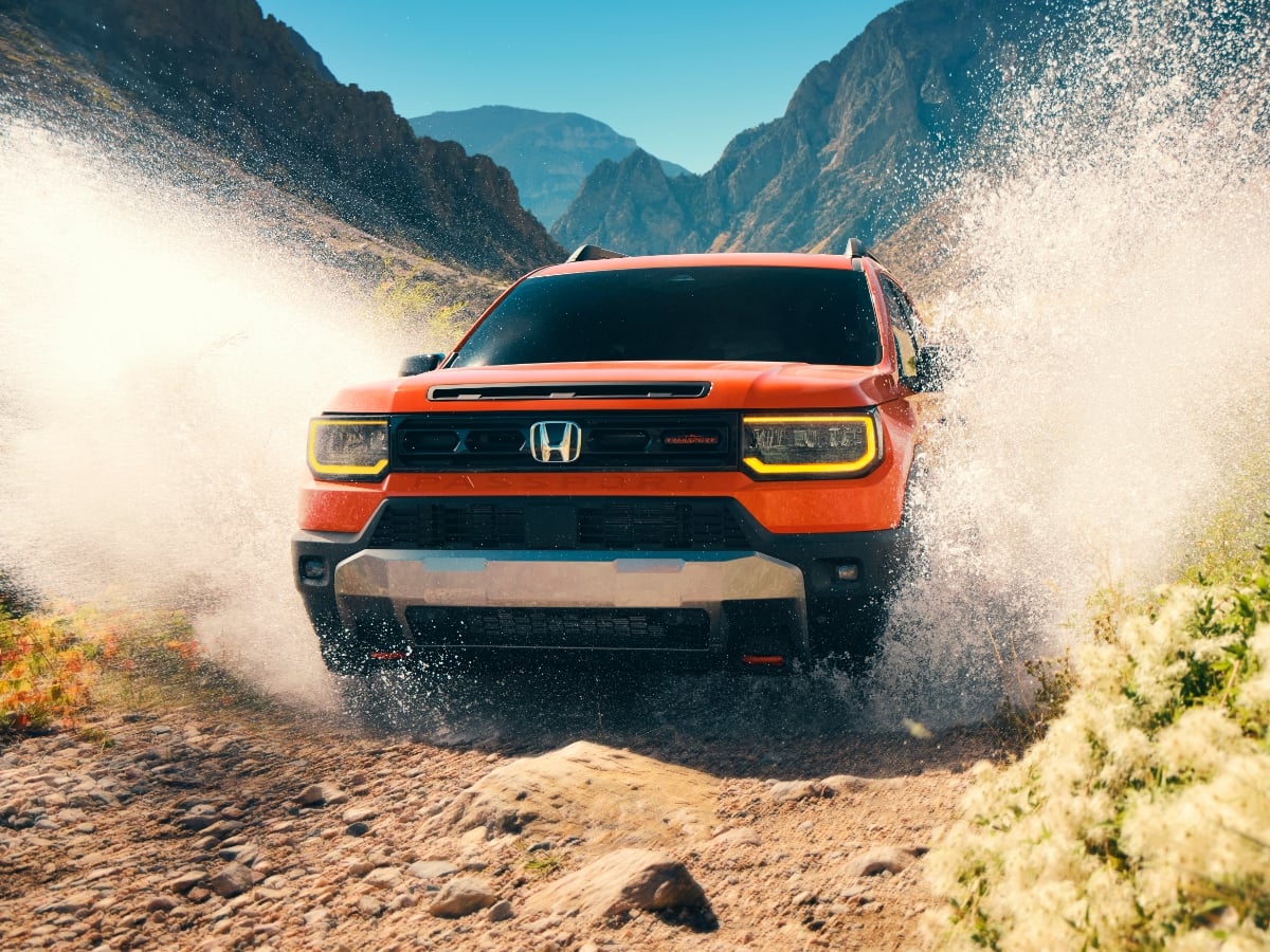 2026 Honda Passport TrailSport Orange Front Action