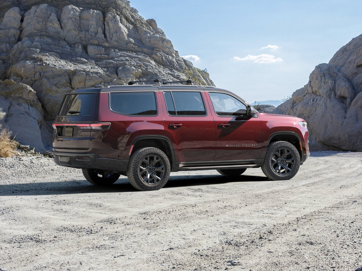 2026 Jeep Grand Wagoneer Rear Quarter View Off-Road