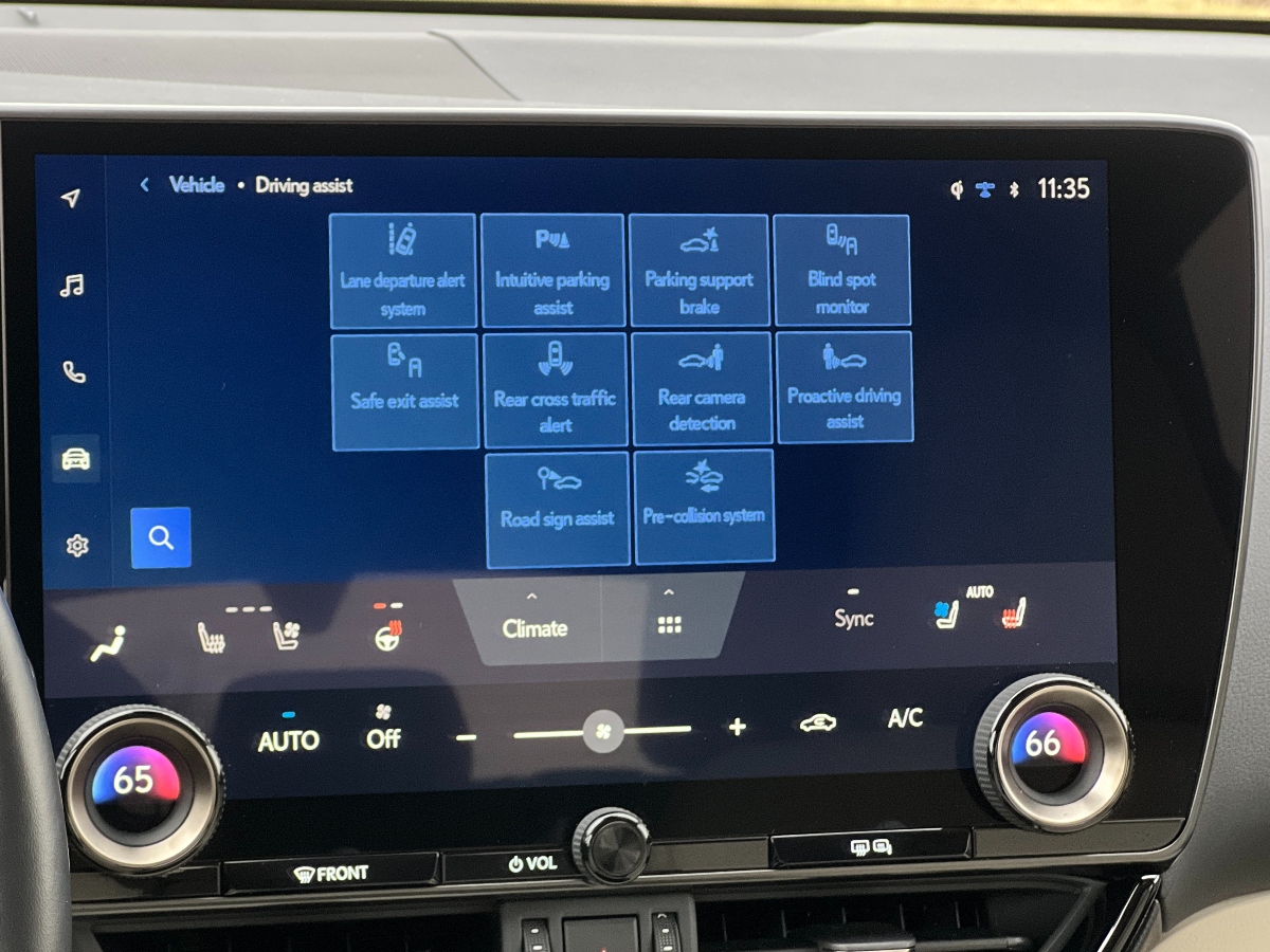2026 Lexus NX 450h+ Luxury Safety Features