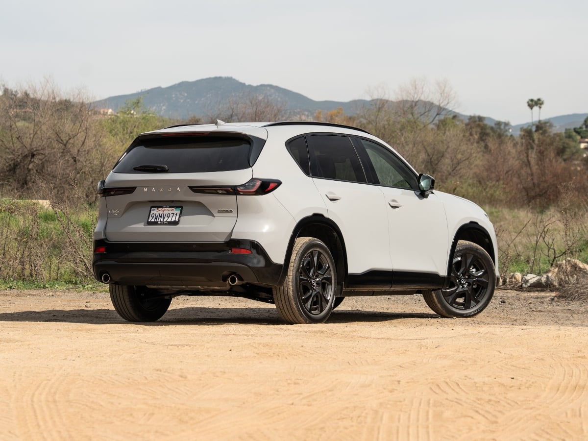 2026 Mazda CX-5 2.5 S Premium Plus Polymetal Gray Metallic Rear Quarter View