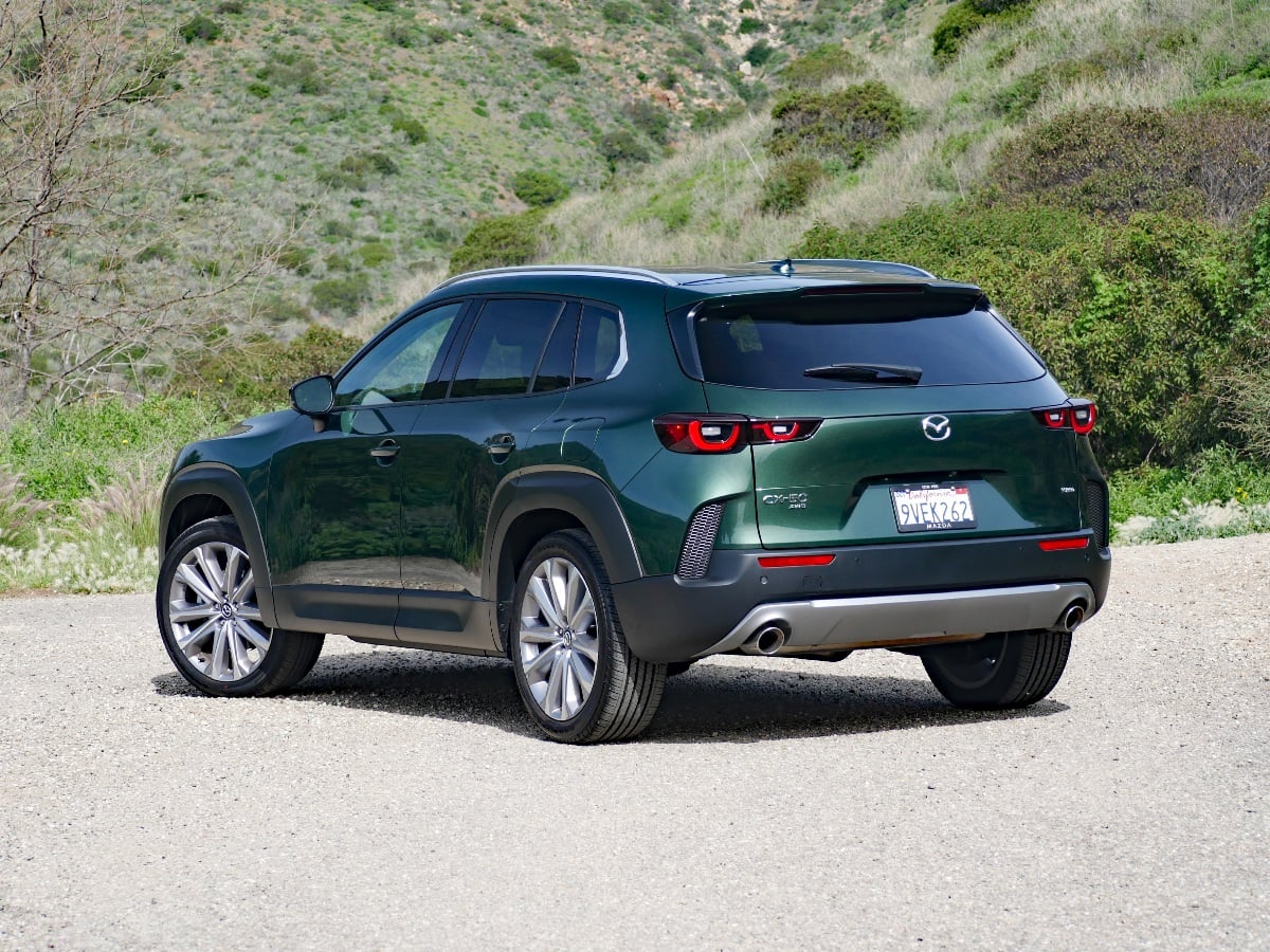 2026 Mazda CX-50 2.5 Turbo Premium Plus Cypress Rear Quarter View