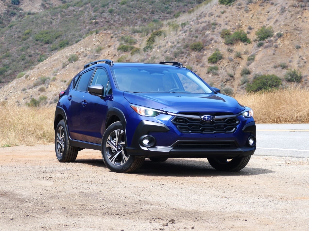 2026 Subaru Crosstrek Premium Sapphire Blue Front Quarter View