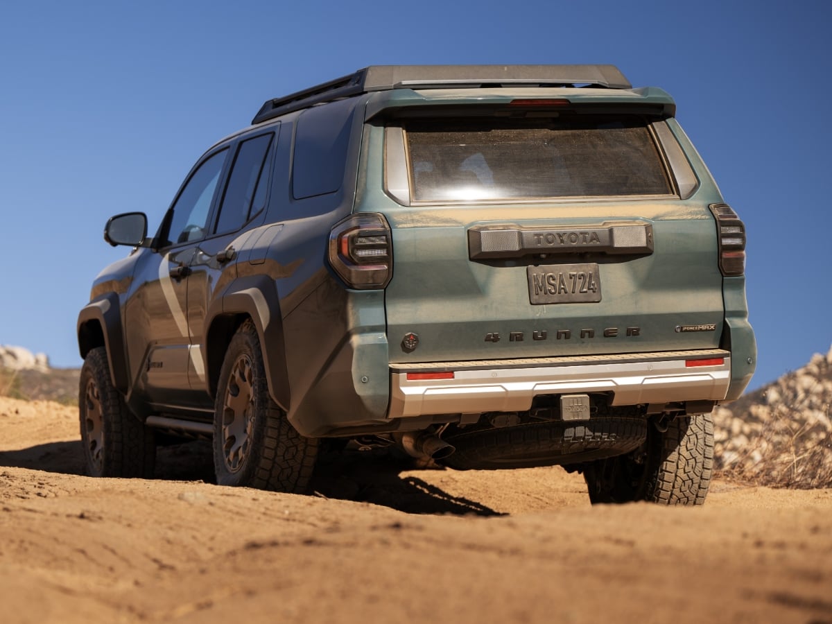 2026 Toyota 4Runner Green Rear Quarter View Off-Road