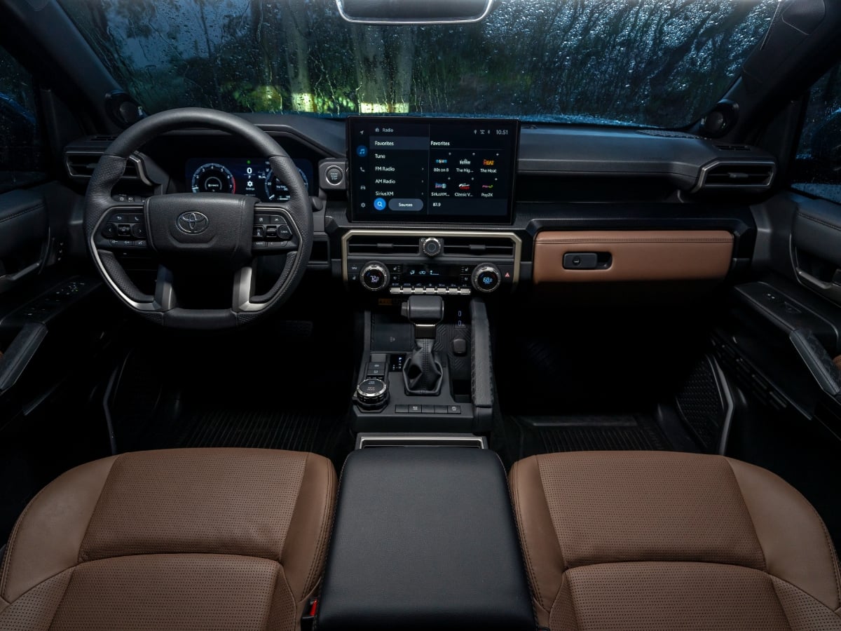 2026 Toyota 4Runner Limited Brown Leather Interior Dashboard