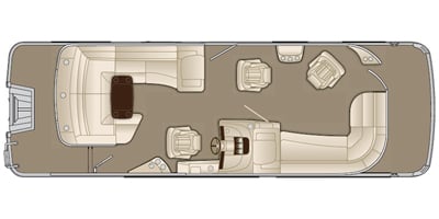 2017 Bennington Pontoons R Series 25 RCLC Standard Equipment, Boat ...