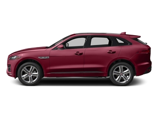 Odyssey Red Metallic 2017 Jaguar F-PACE Pictures F-PACE Utility 4D 35t R-Sport AWD V6 photos side view