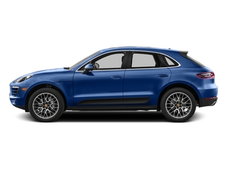 Sapphire Blue Metallic 2017 Porsche Macan Pictures Macan Utility 4D Performance AWD V6 Turbo photos side view