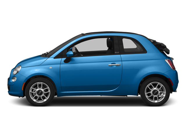 Verde Azzurro (Blue-Green) 2014 FIAT 500c Pictures 500c Convertible 2D Lounge I4 photos side view