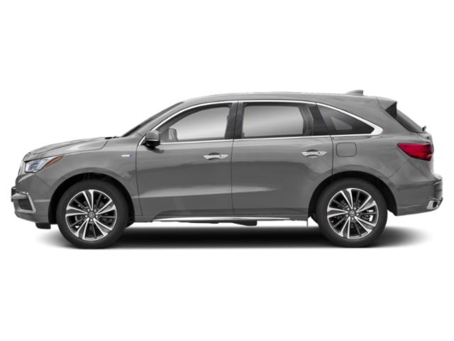 Lunar Silver Metallic 2019 Acura MDX Pictures MDX Utility 4D Technology AWD Hybrid photos side view