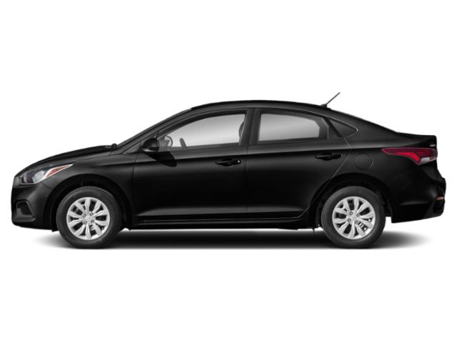 Absolute Black 2021 Hyundai Accent Pictures Accent SE Sedan IVT photos side view
