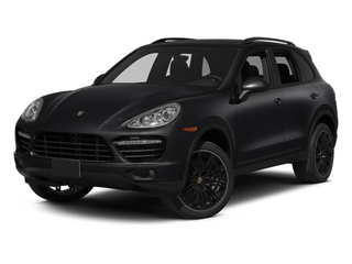 Black 2014 Porsche Cayenne Pictures Cayenne Utility 4D AWD V8 Turbo photos front view