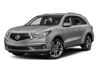 Lunar Silver Metallic 2017 Acura MDX Pictures MDX Utility 4D Advance DVD AWD V6 photos front view