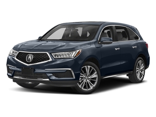 Fathom Blue Pearl 2017 Acura MDX Pictures MDX Utility 4D Technology DVD AWD V6 photos front view