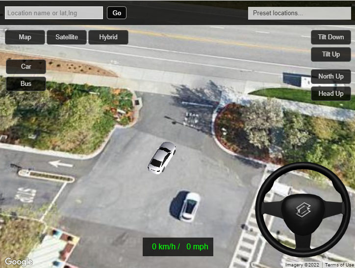 3D Driving Simulator on Google, Software