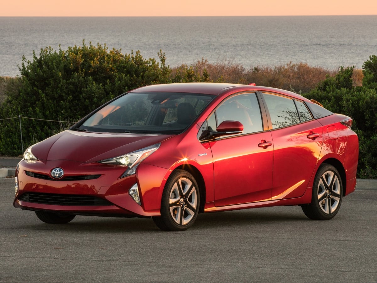 2018 Toyota Prius Red Front Quarter View