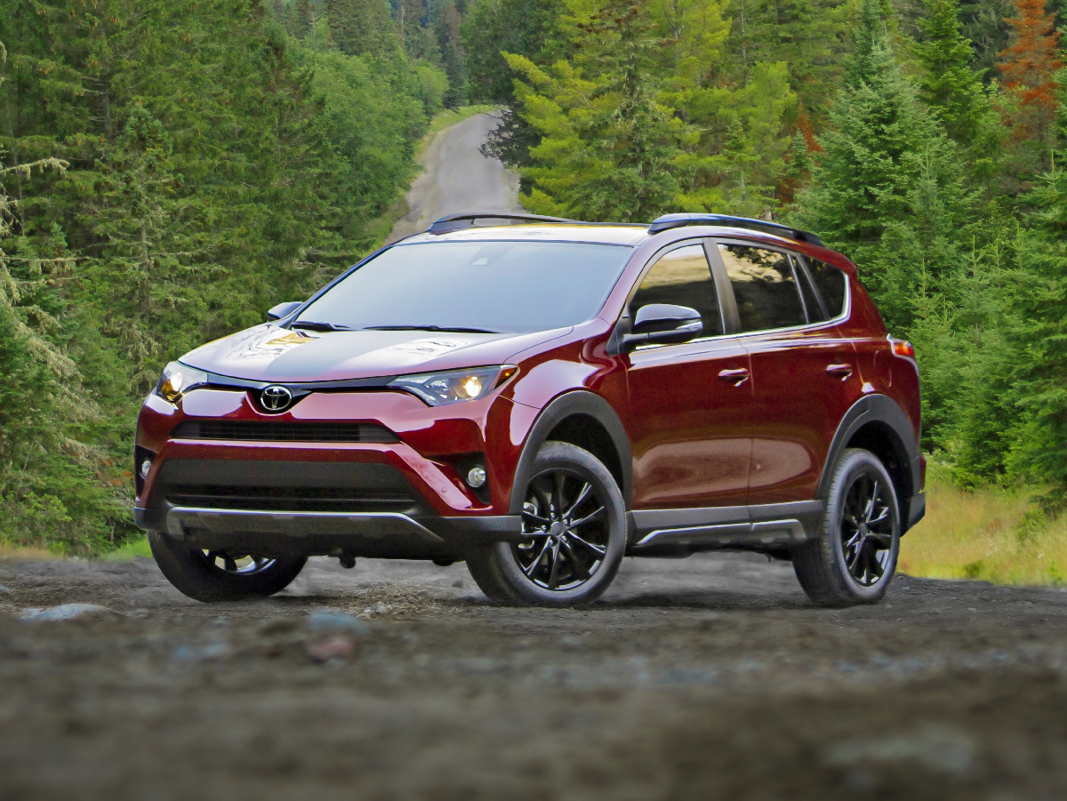 2018 Toyota RAV4 Adventure Red Front Quarter View