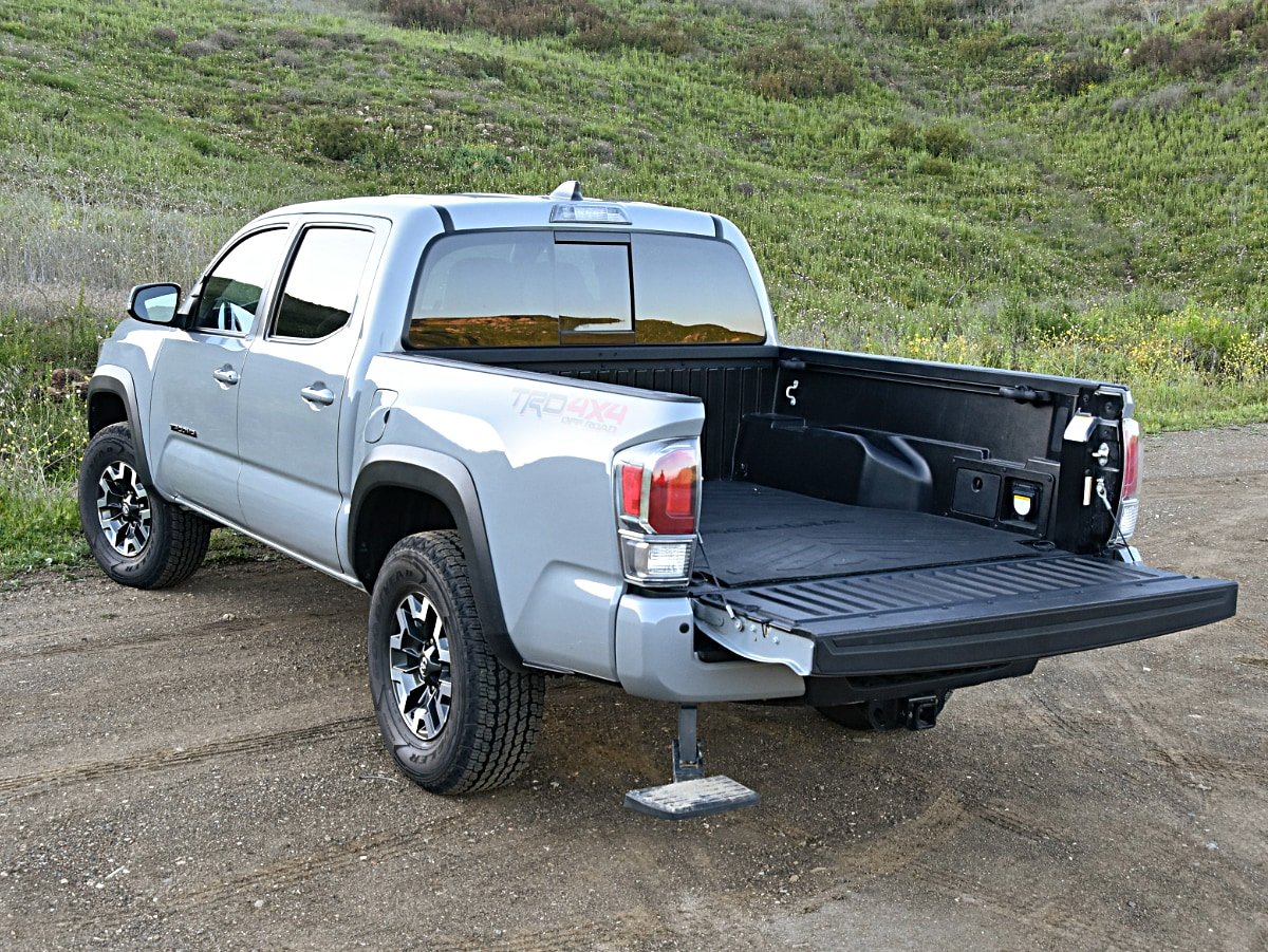 2020 Toyota Tacoma TRD Off-Road Cement Gray Rear View