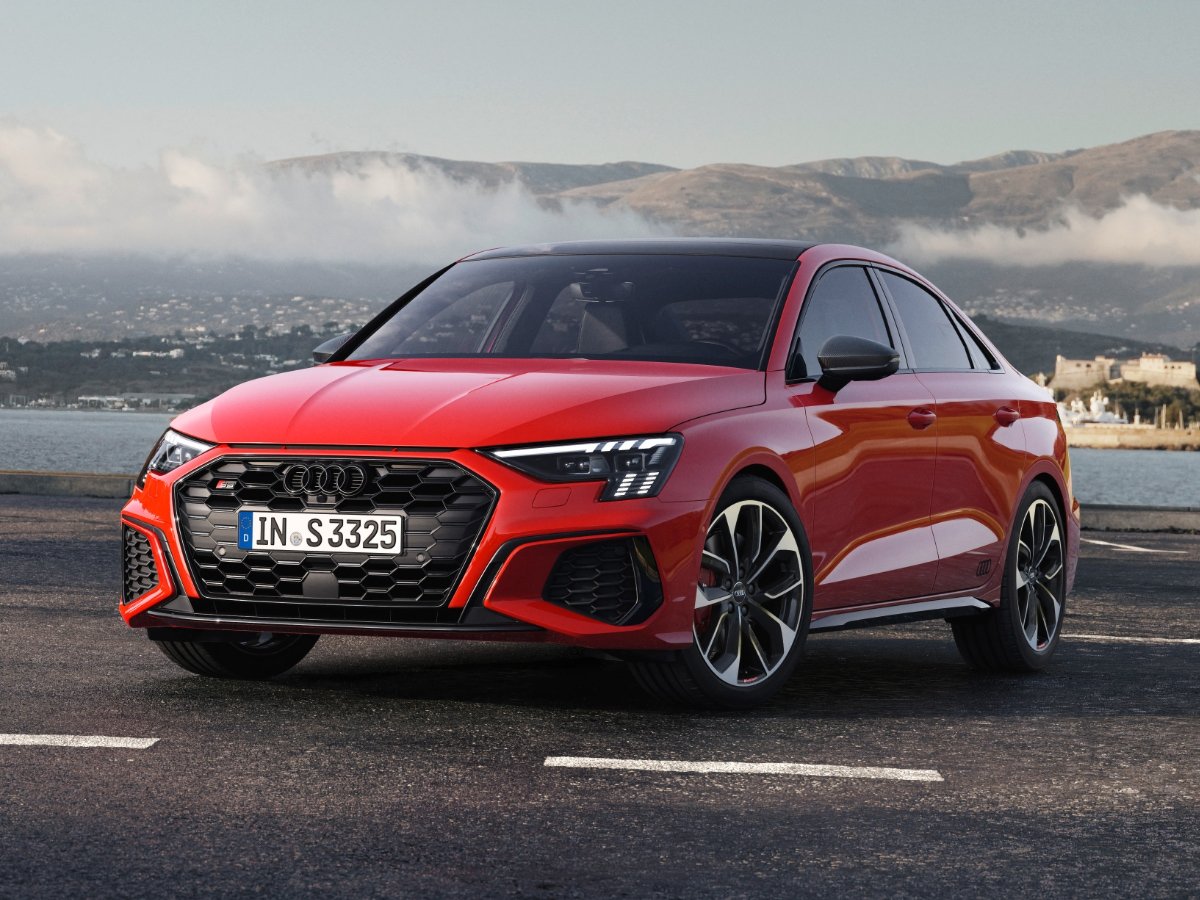2022 Audi S3 Red Front Quarter View