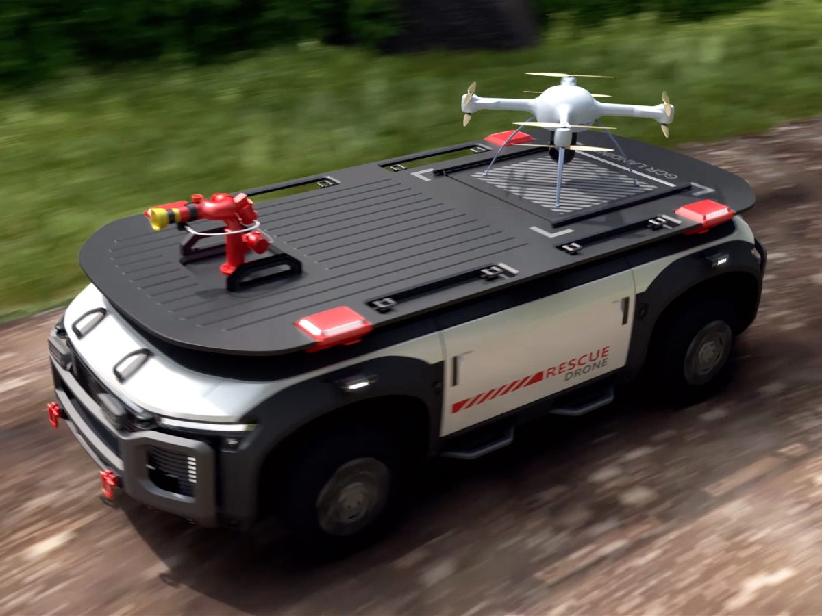 Hyundai E-Bogie Rescue Drone
