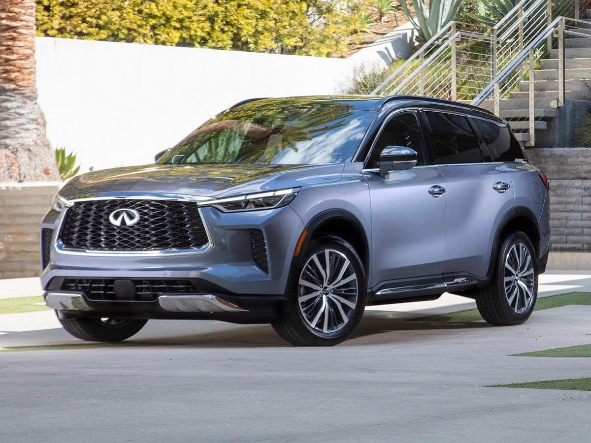 2022 Infiniti QX60 Gray Front Quarter View OEM