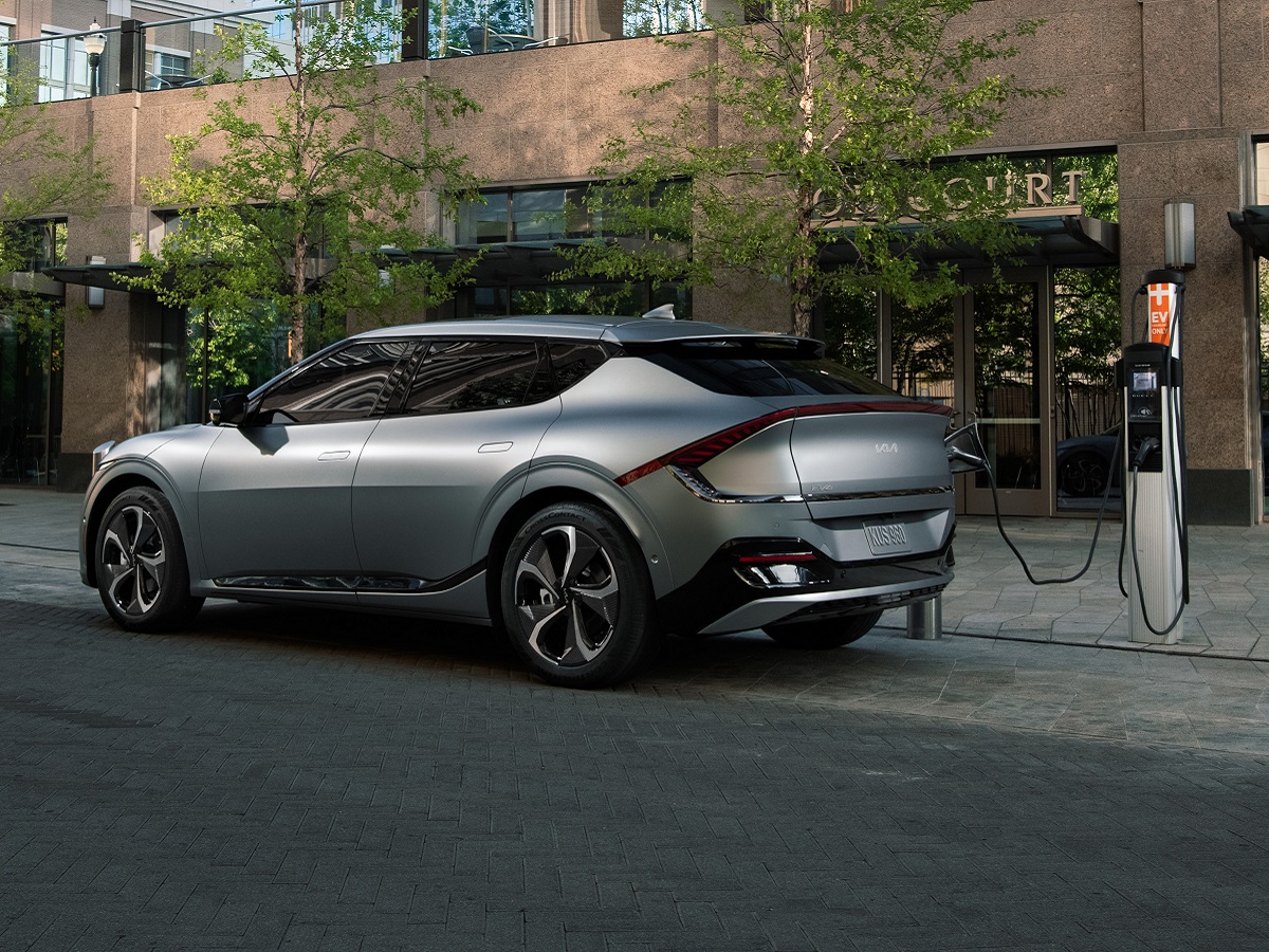 2022 Kia EV6 Plugged In and Charging