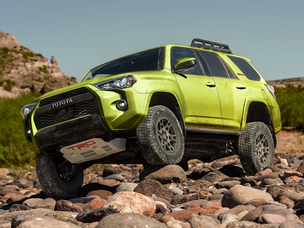 2022 Toyota 4Runner TRD Pro Lime Rush Front Quarter View OEM