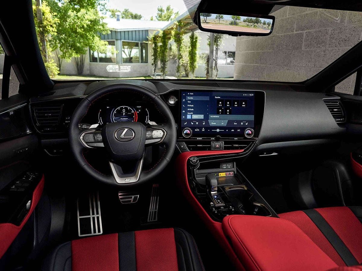 2024 Lexus NX 350 F Sport Red Seats Interior Dashboard