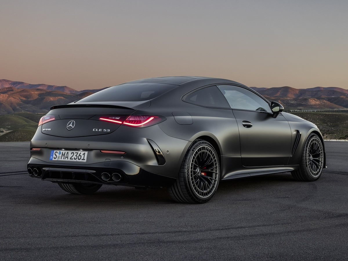 2024 Mercedes-AMG CLE 53 Coupe Rear Quarter View European model