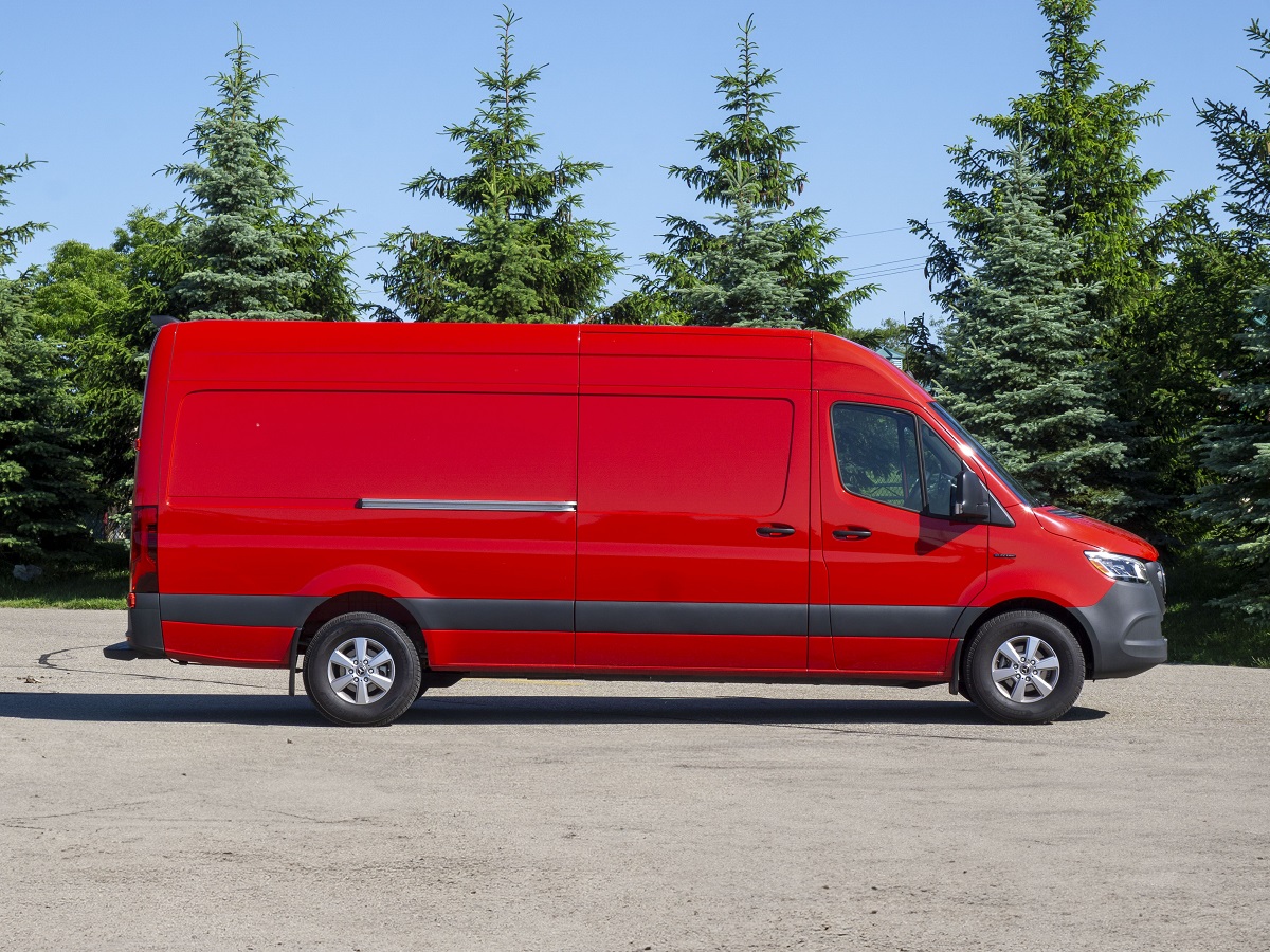 2024 Mercedes-Benz eSprinter Red Side View