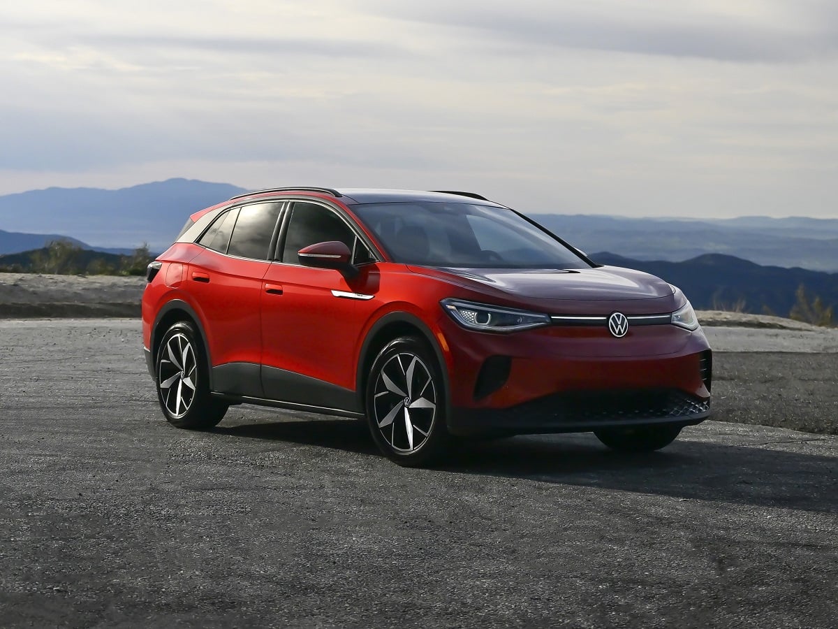 2024 Volkswagen ID.4 Red Front Quarter View