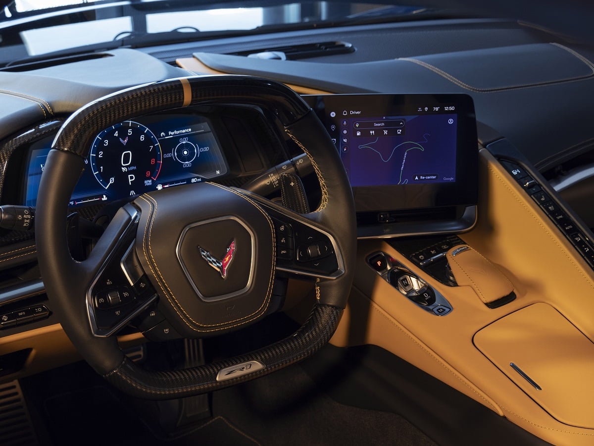 2025 Chevrolet Corvette ZR1 Convertible Steering Wheel Infotainment Touchscreen