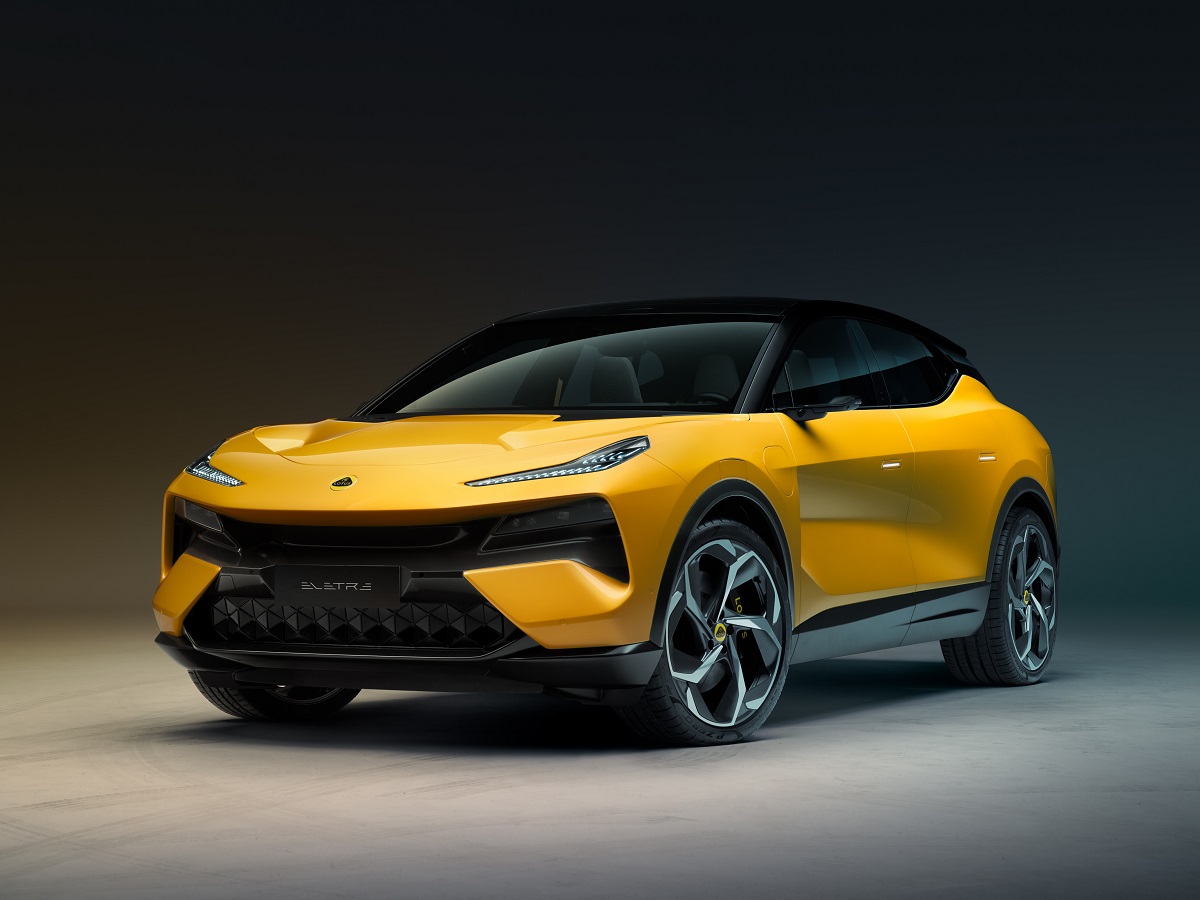 2025 Lotus Eletre Yellow Front Quarter View
