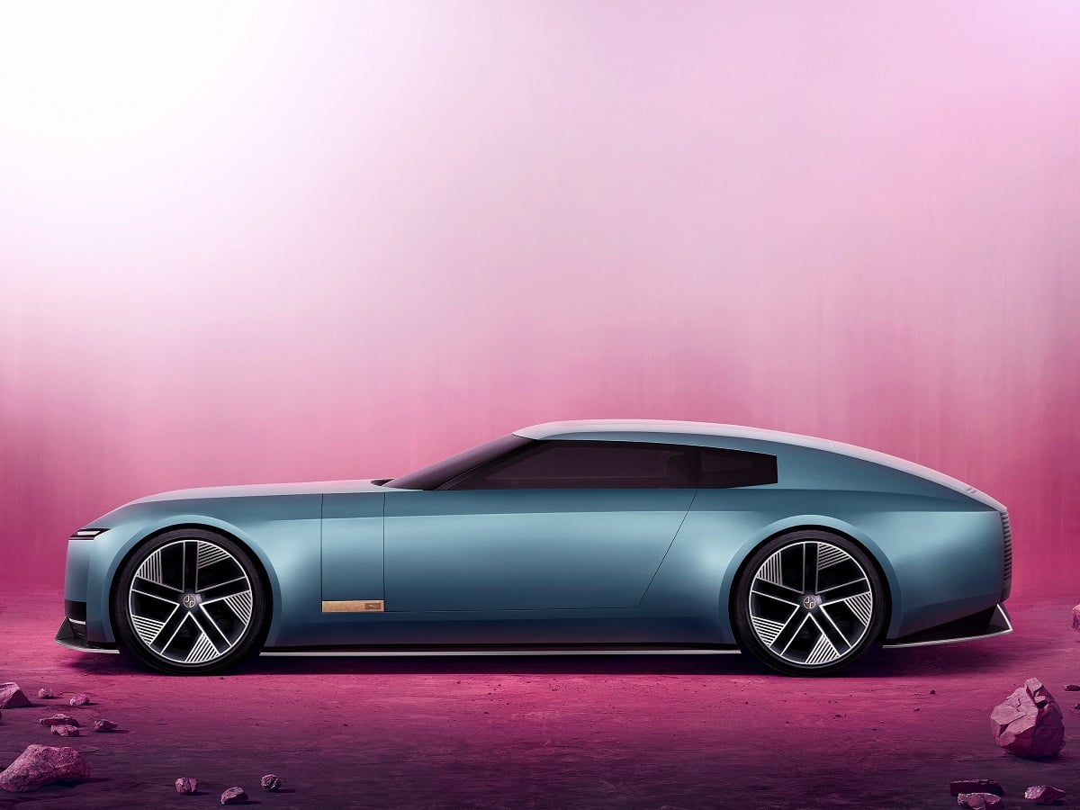 Jaguar Type 00 Concept Blue Side View