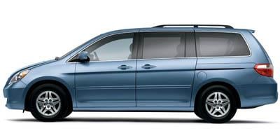 blue honda minivan