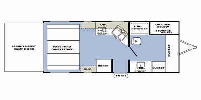 Hyperlite Layout Plan 2012 XLR by Forest River HyperLite Toy Hauler Series M-23HFB Specs and ...
