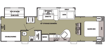 2013 Cherokee by Forest River M-294BH Specs and Standard Equipment | JD ...