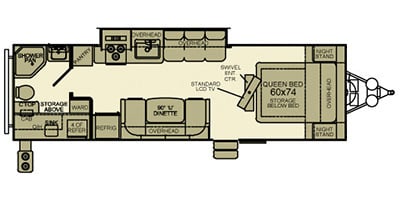 eru！ 2014 Evergreen RV Sun Valley Series M-28RBK Specs and Standard