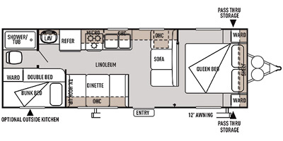2014 Wildwood by Forest River X-Lite Series M-261BHXL Specs and