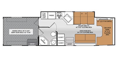 2014 Thor Motor Coach Outlaw Series M-35SG Ford Specs and Standard