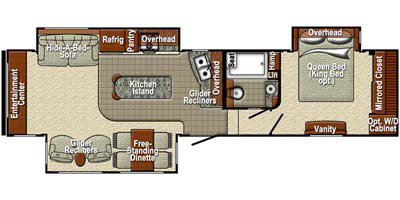 2015 Yellowstone RV Canyon Trail Advanced Profile Series M-33FRET Specs ...
