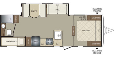 2015 Keystone RV Bullet Ultra Lite Series M-252 BHS Specs and Standard ...