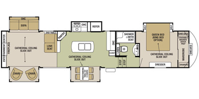 2017 Cedar Creek Silverback Series M-37RL Specs and Standard