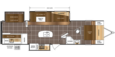 2016 Lacrosse by Forest River Luxury Lite Series M-329 BHT Specs