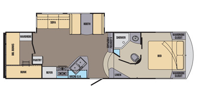 2016 Shasta by Forest River Phoenix Rise Series M-28BH Specs and